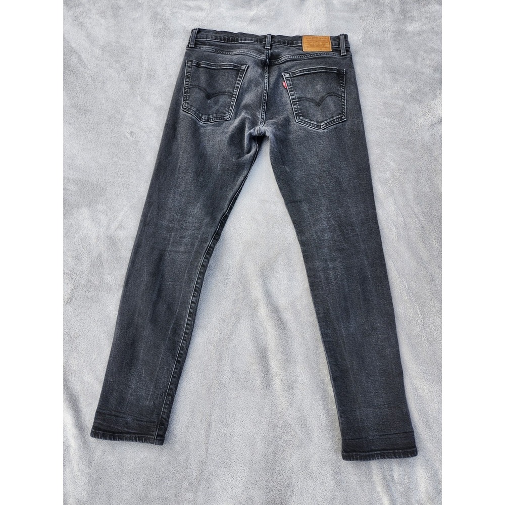 Levi's Black Premium Jeans Mens Size 33x32 Light Wash San Francisco Denim (039)